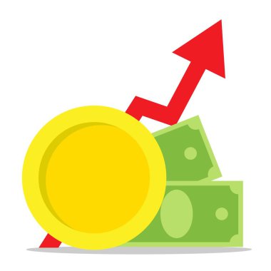 Wallet and money icon : vector