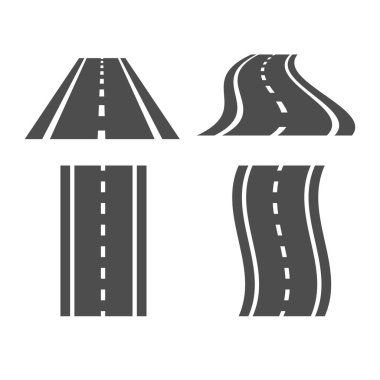 Road illustration icon : vector
