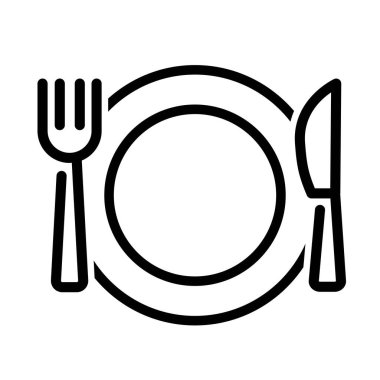 Çatal bıçak takımı Simgesi: Vektör