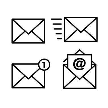 Letter Icon Set :  Vector