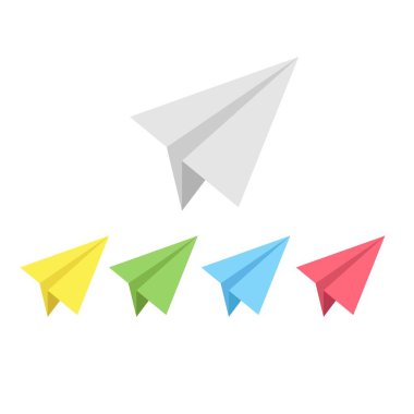 Kağıt Uçak Simgesi: Vektör