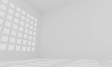 Beyaz boşluk resmi 3DCG illüstrasyonu
