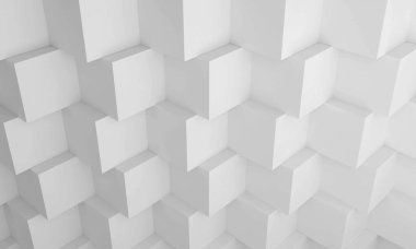 Beyaz boşluk resmi 3DCG illüstrasyonu