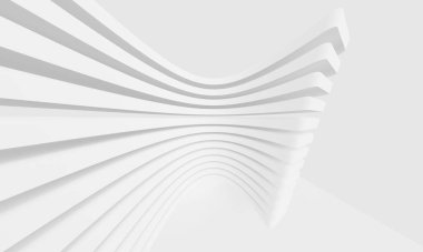 Beyaz boşluk resmi 3DCG illüstrasyonu