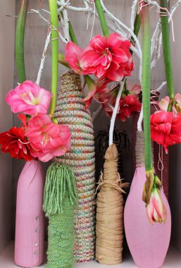 Cute countryside handmade flower decoration clipart
