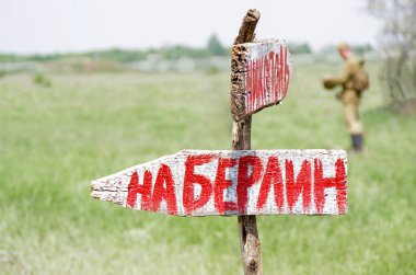 Odessa, Ukraine - May 6: Fragment Reconstruction combat events in 1944 in the Battle of Odessa, День Победы