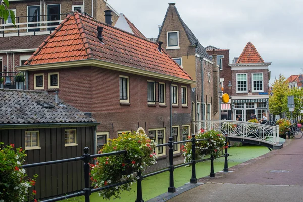 Barrio Histórico Antigua Ciudad Holandesa — Foto de Stock
