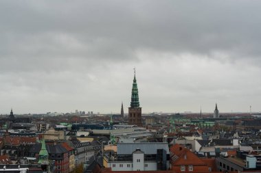 Kopenhag 'ın sonbahar manzarası 