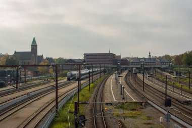 Kopenhag 'daki tren istasyonu