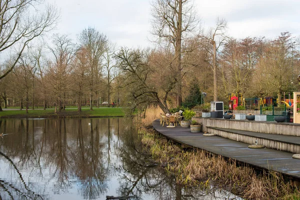 Reflection Pond Vondel Park — Stock Photo, Image