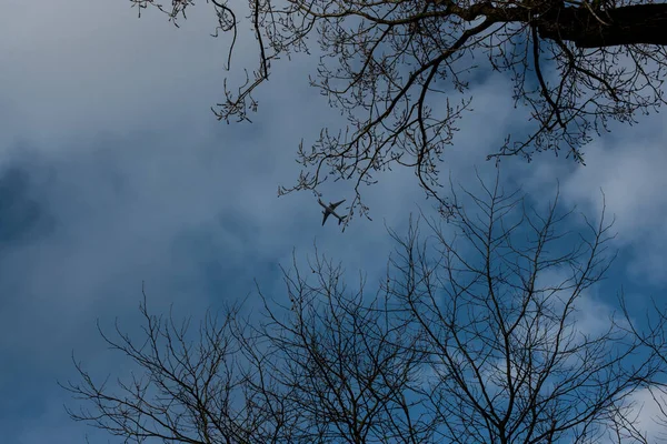 Mały Samolot Błękitne Niebo — Zdjęcie stockowe