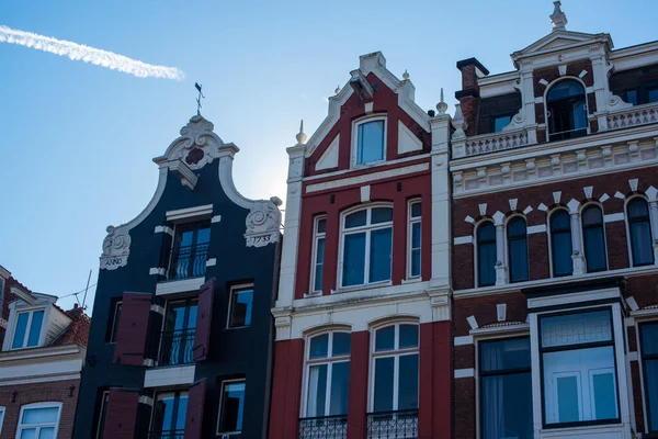 Facades Old Houses Netherlands — Zdjęcie stockowe