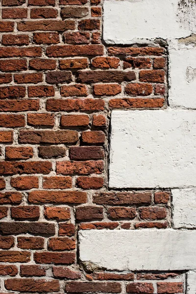 Old Orange White Brick Wall — Fotografia de Stock