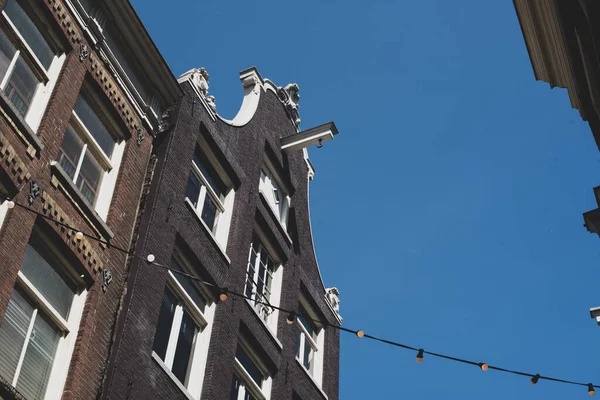 Facade Old Building Amsterdam — Fotografia de Stock
