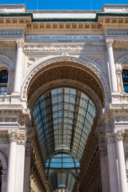 Galleria vittorio emanuelle Milano, İtalya 
