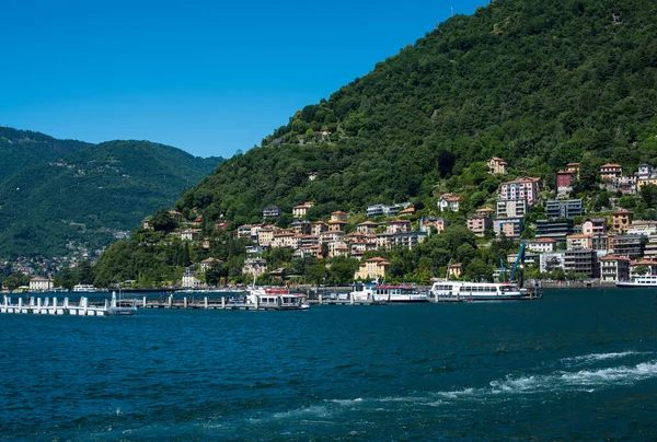 Bella Vista Sul Lago Como Italia — Foto Stock