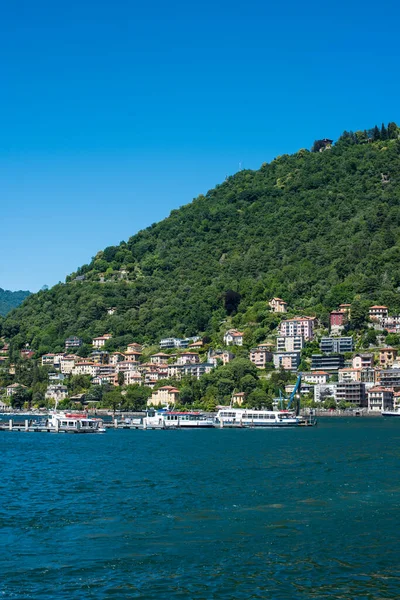 Bella Vista Sul Lago Como Italia — Foto Stock