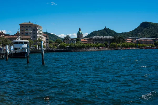 Прекрасный Вид Озеро Комо Италия — стоковое фото