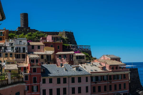 Old Colorful Buildings Vernazza Italy — Stock fotografie