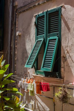 narrow street of the city Vernazza