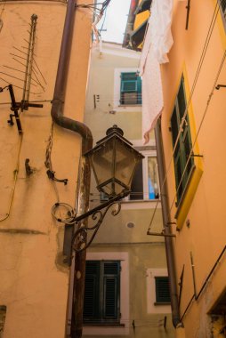 narrow street of the city Vernazza