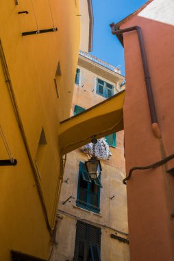 narrow street of the city Vernazza