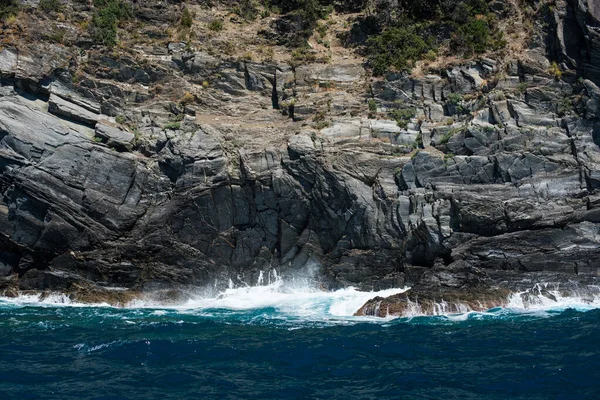 Rocks Beaches Ligurian Sea Italy — Photo