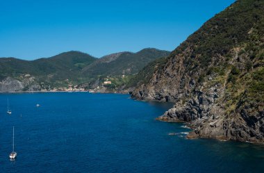 the coast of the Cinque Terre 