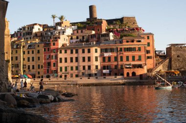 Cinque Terra on the sunset