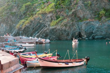 Cinque Terra on the sunset