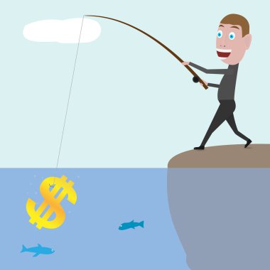 işadamı dolar yakalamak