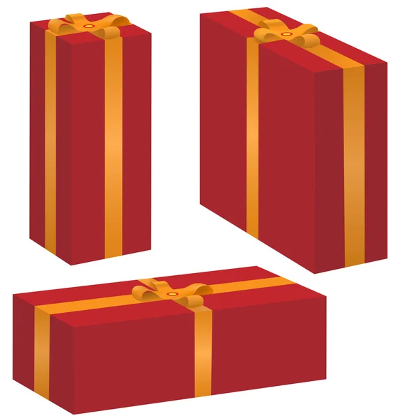 Векторний набір подарункової коробки — стоковий вектор