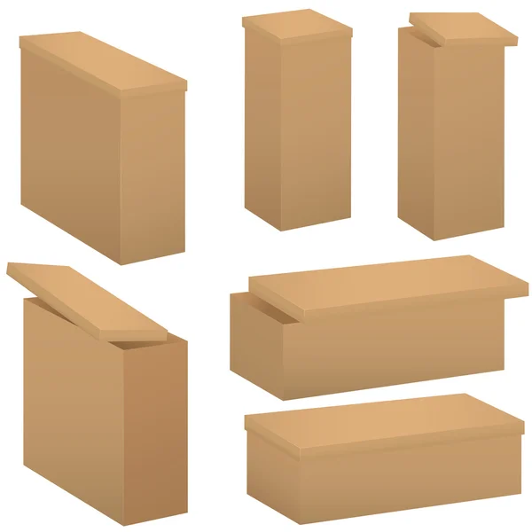 Zestaw pudełek — Wektor stockowy