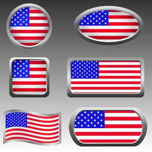 USA pictogrammen — Stockvector