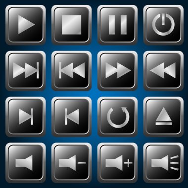 Media player düğmeleri