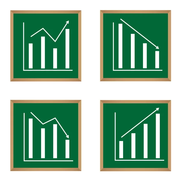 Różne wykresy i wykresy — Wektor stockowy