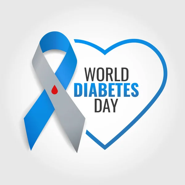 Vector Illustratie Van Wereld Diabetes Dag — Stockvector