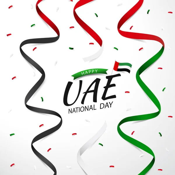Vector Illustration National Day Uni Emirat Arab - Stok Vektor