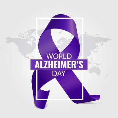 Dünya Alzheimer Gününün Vektör İllüstrasyonu