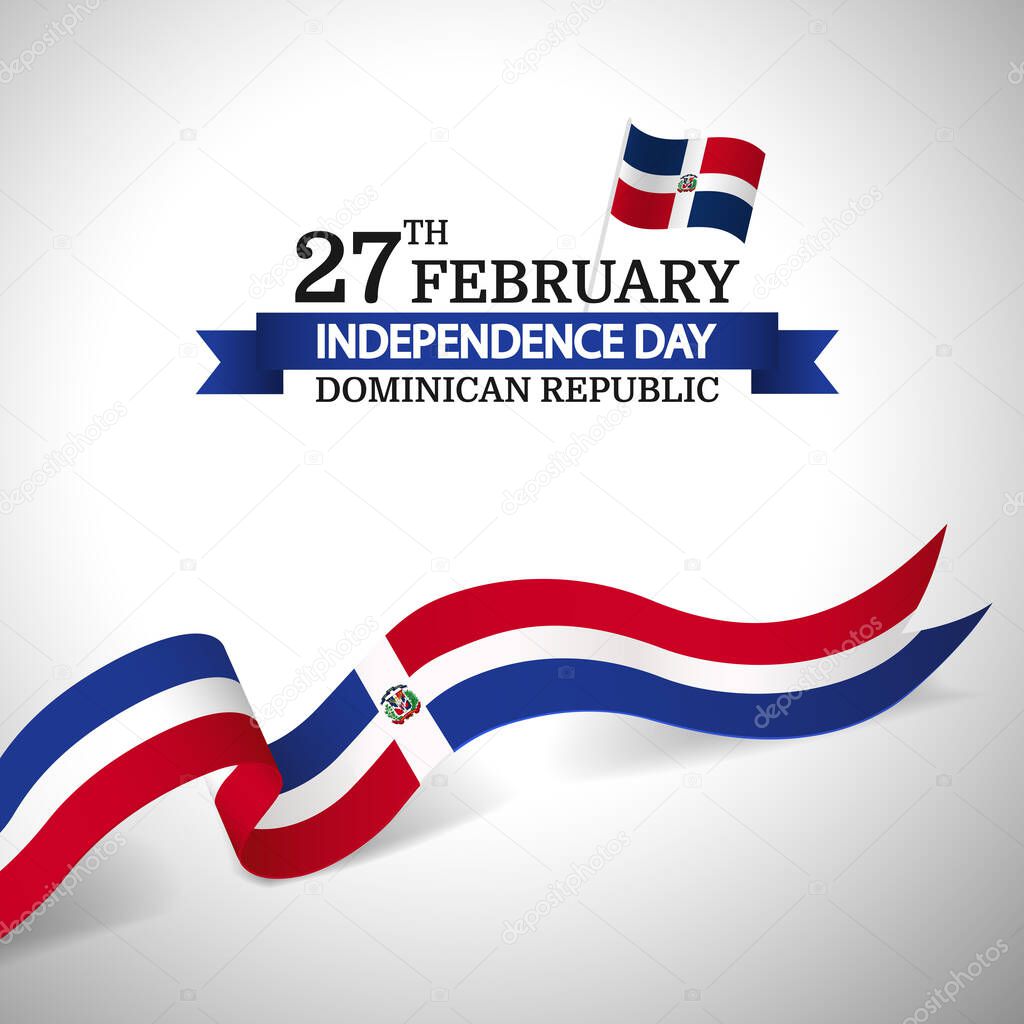 Independence Day in Dominican Republic. Vector Ilustration