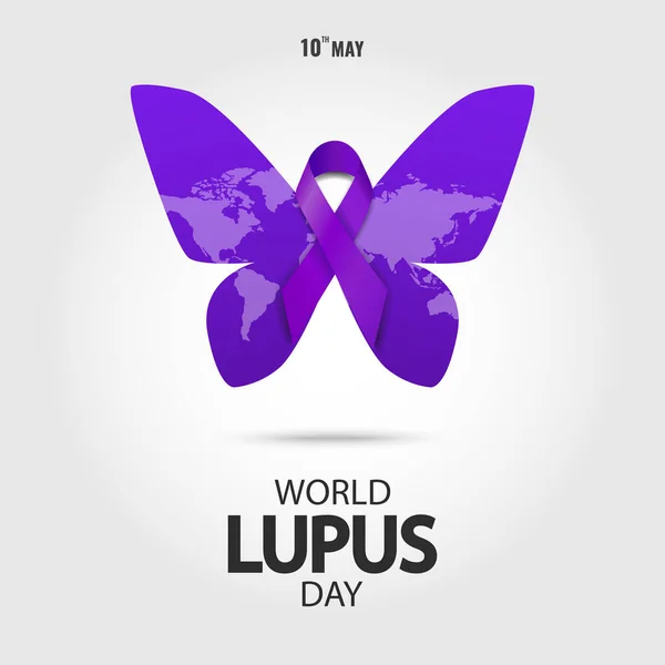 Ilustración Vectorial Del Día Mundial Del Lupus — Archivo Imágenes Vectoriales