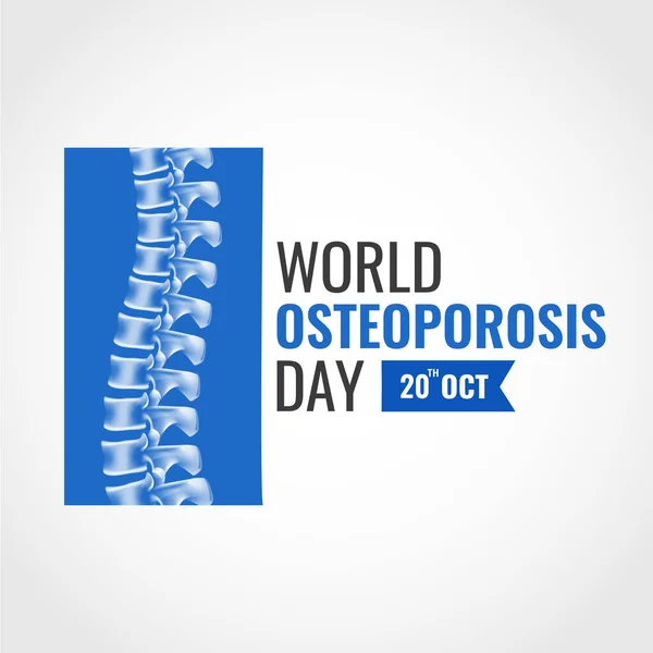 Dünya Osteoporoz Gününün Vektör İllüstrasyonu
