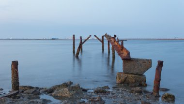 Sahilde gün doğumu
