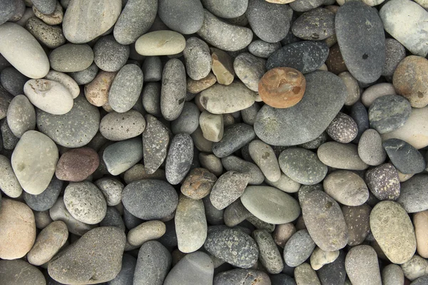 Textur aus Kieselsteinen am Strand — Stockfoto