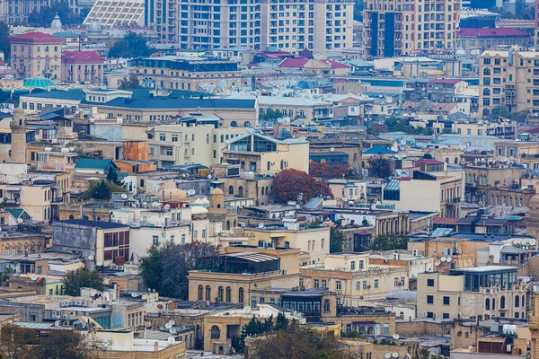 Architectuur Van Oud Nieuw Baku — Stockfoto