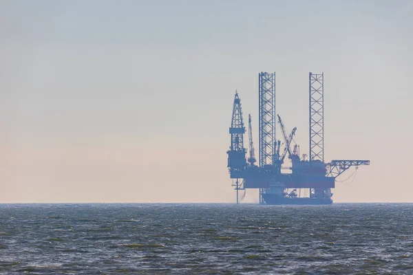 Deepwater Oil Platform Open Sea 아제르바이잔 — 스톡 사진