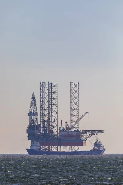 Deepwater Oil Platform Open Sea 아제르바이잔 — 스톡 사진