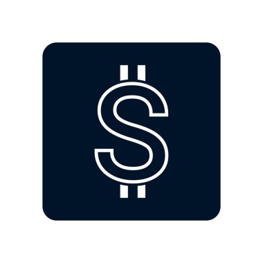 Vektör soyut dolar banknot simgesi.