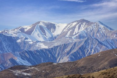 Panorama of the Caucasus Mountains in Azerbaijan