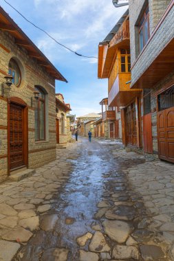 Streets in an old village in the mountains